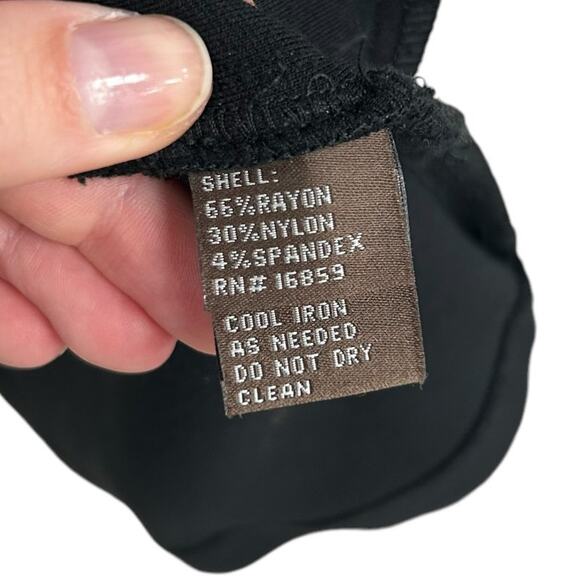 J. McLaughlin Black Button Up Front Pocket 3/4 Sleeve Collared Top Womens XS - Picture 3 of 5